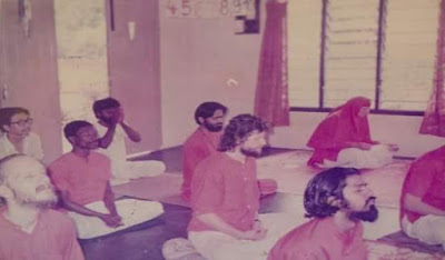 Christopher as a priest in Ananda Marga